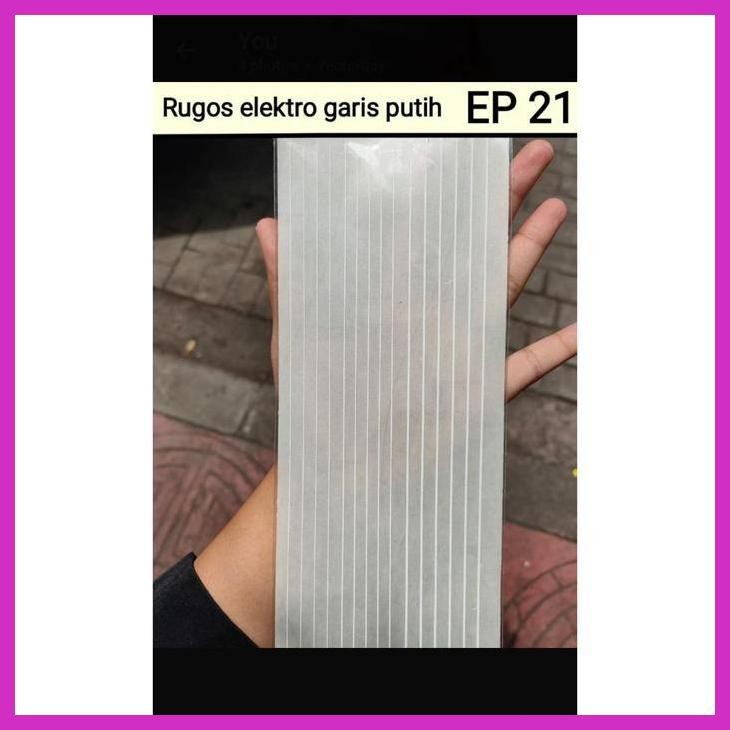(SEKOLAH) RUGOS ELEKTRO GARIS PUTIH LEMBARAN KODE NO EP 21 GOOD QUALITY