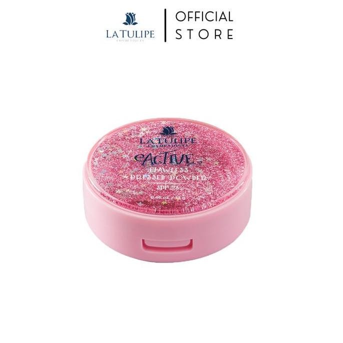 La Tulipe Active Flawless Pressed Powder Spf 23. Bedak Latulipe