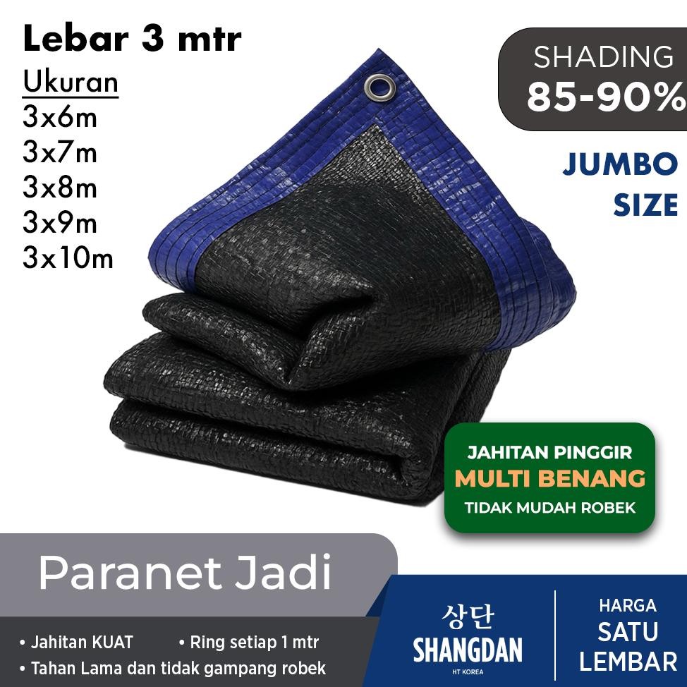 PROMO Jaring Paranet Anti UV 90% Grade A LEBAR 3 METER Merk Shangdan Ukuran JUMBO Premium