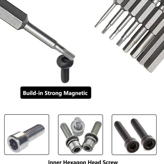 Mata Obeng Bor Kunci L Hex Key Plus Minus Bintang Set Screwdriver Bits