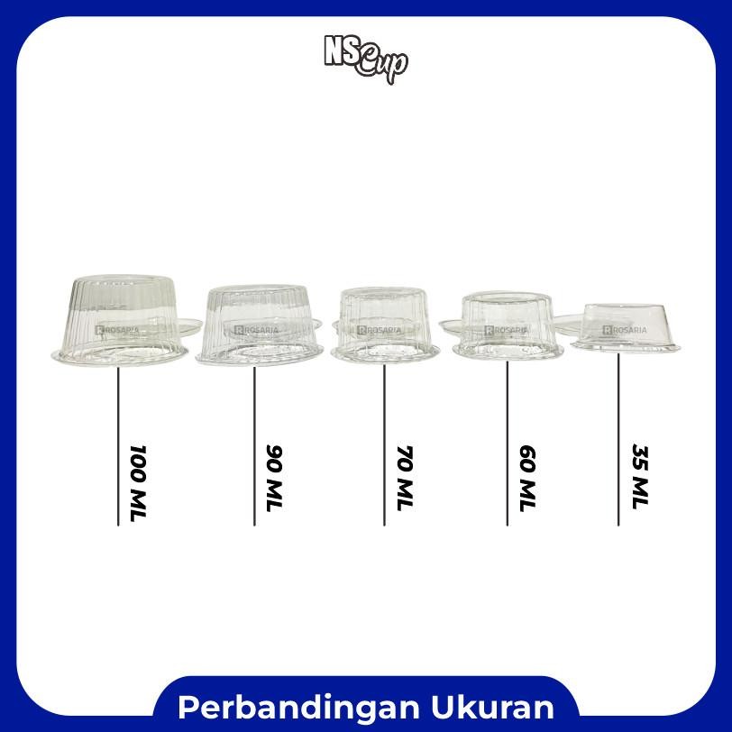 Ns Cup 60 Ml Cup Puding Mika Jelly Sauce Tutup Sambung Viral