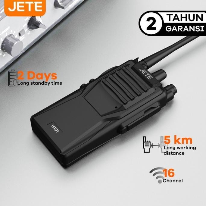 TERBARU - JETE H101 HT Handy Talky 16 Channel Jarak 5km