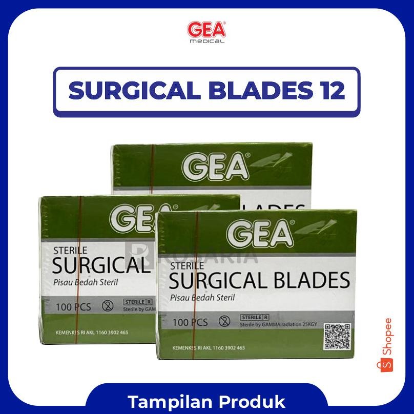 Surgical Blades Gea No. 12 Bisturi Pisau Bedah Jalu New Product