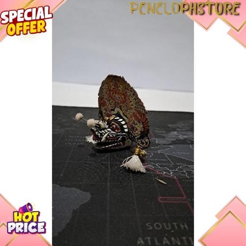 Barongan Devil Putih Telon Gantungan Kunci Unik Sungut BR -03