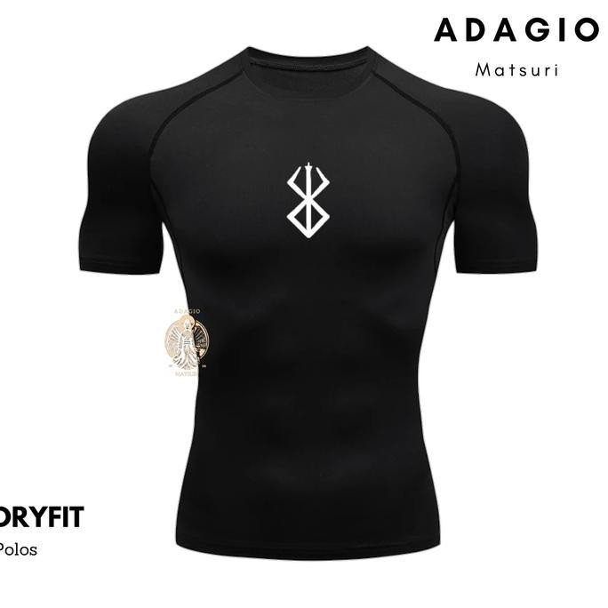 KAOS OLAHRAGA BERSERK KOMPRESI/ KAOS OLAHRAGA / KAOS OLAHRAGA KOMPRESI