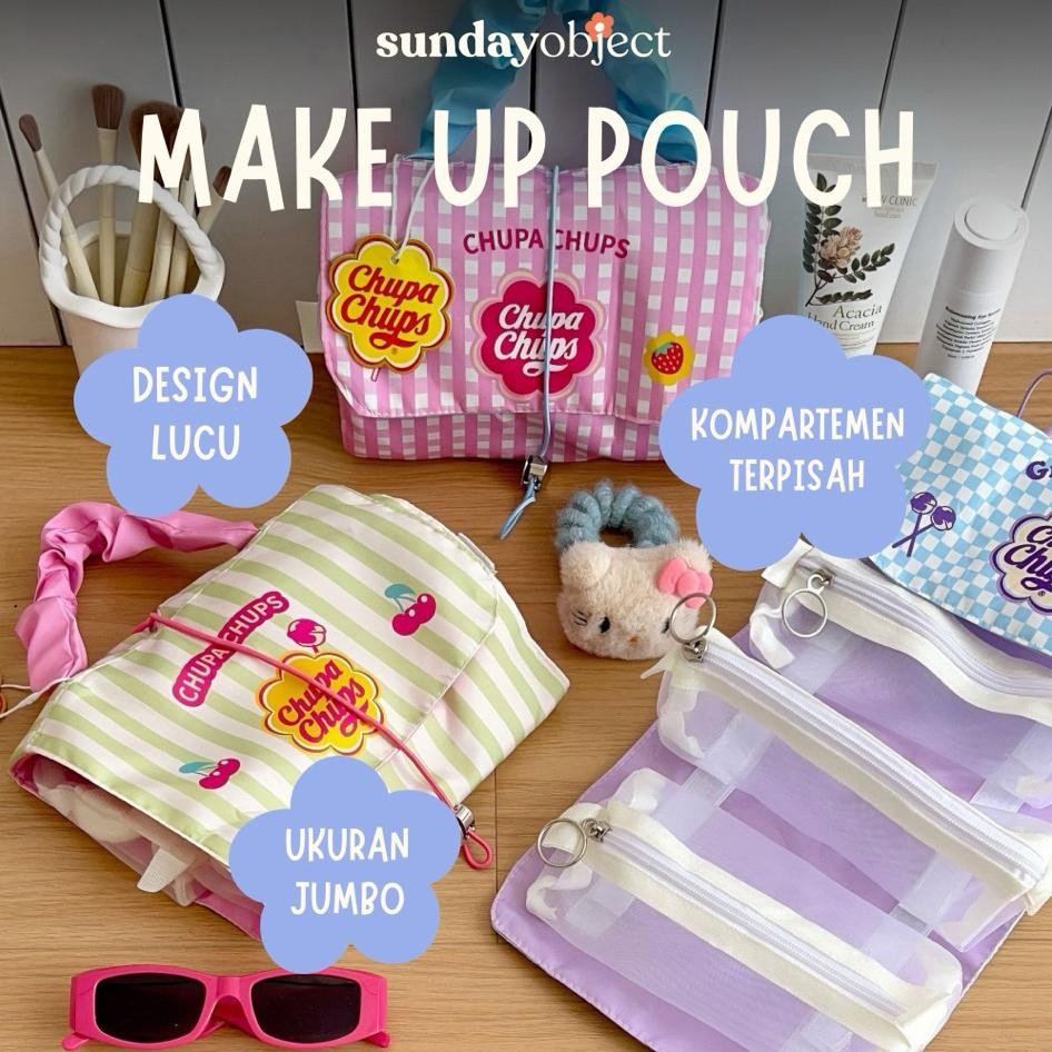 Sundayobject  Pouch Make Up Tas Make Up Tas Kosmetik Make Up Bag Besar