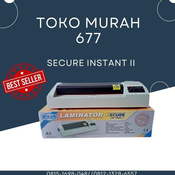 Mesin Laminating A3/Secure Instant II - Alat Laminator/Alat Press BIN