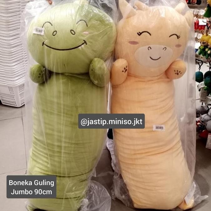Miniso  Boneka Guling Jumbo Deer / Dino / Penguin / Doggy (90Cm)