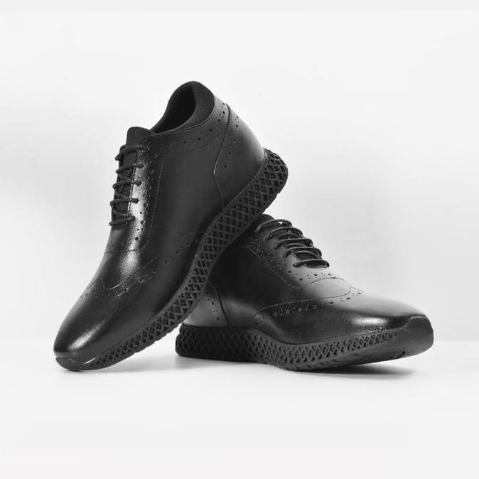 Keeve Kbc 200 Sepatu Sneakers Peninggi Badan Pria Casual Shoes Black Snekers Hitam