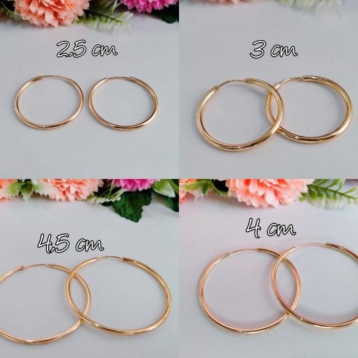 Anting Titanium Bulat Wanita Anti Karat