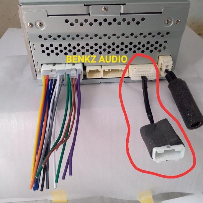 Soket Remot Stir Headunit Toyota 28 Pin Male Ke 20 Pin Female Original