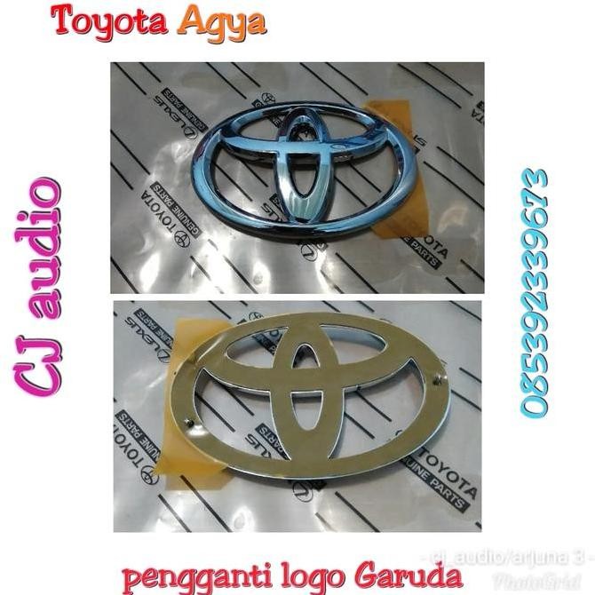 Emblem Agya-Emblem Logo Toyota Agya Depan-Original Premium