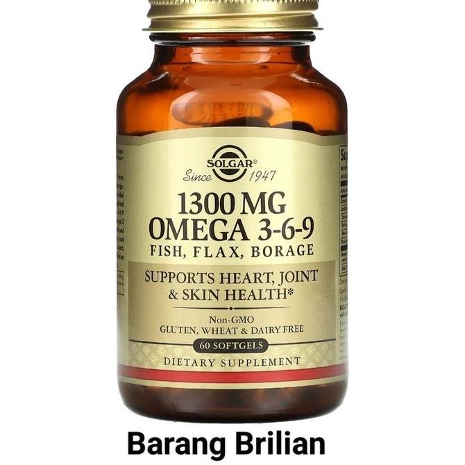 Dijual Solgar Omega 3 6 9 1300 mg 60 120 Softgels