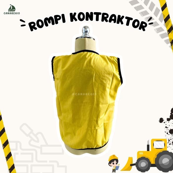 Baju Profesi Anak Kontraktor Kostum Rompi Pekerja Proyek