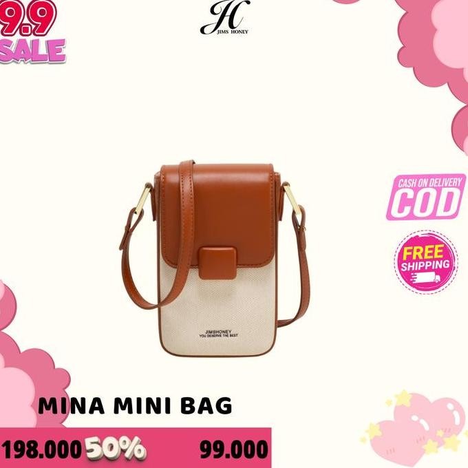 Promo JIMS HONEY TAS SELEMPANG WANITA MINA MINI BAG COD