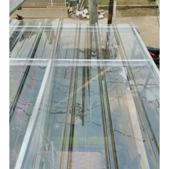 Spandek Transparan Polycarbonate Panjang 3Meter / Atas Rumah / Atap Kanopi