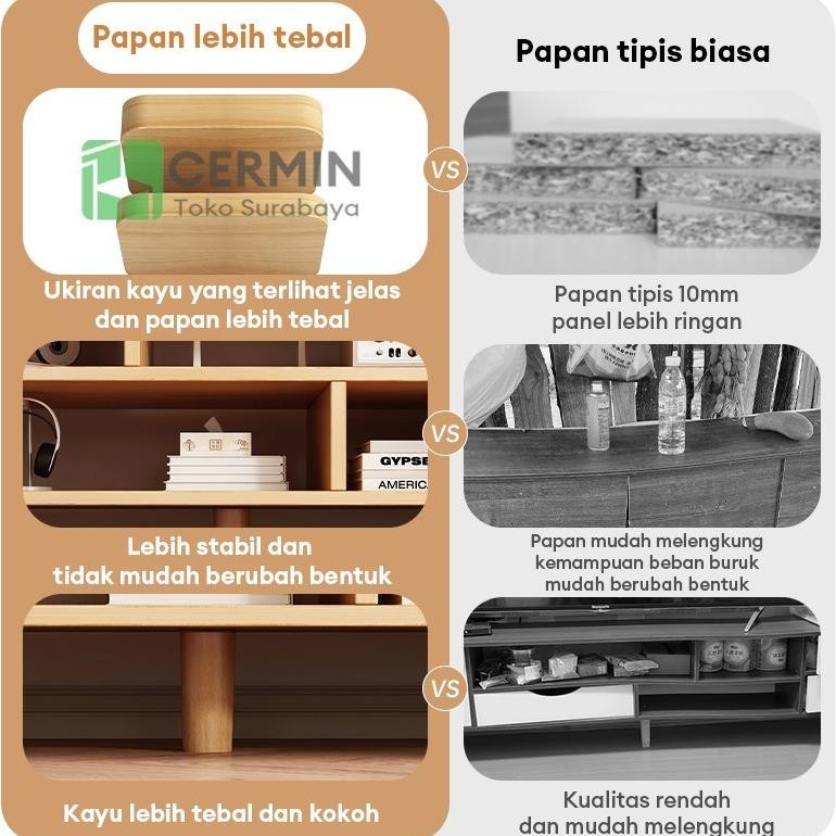 Pengiriman Dari SurabayaMeja TV kayu MDF TV Multifungsi Rak Tv Minimalis Bufet Tv Minimalis Kayu Mod