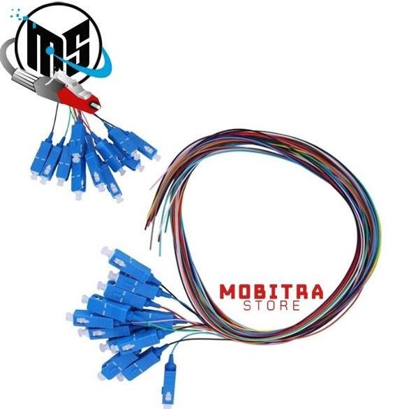 DF174>> Kabel FO Pigtail 12 Core SC/UPC | Pigtail FO 0.9mm SM 12 Core SC/UPC