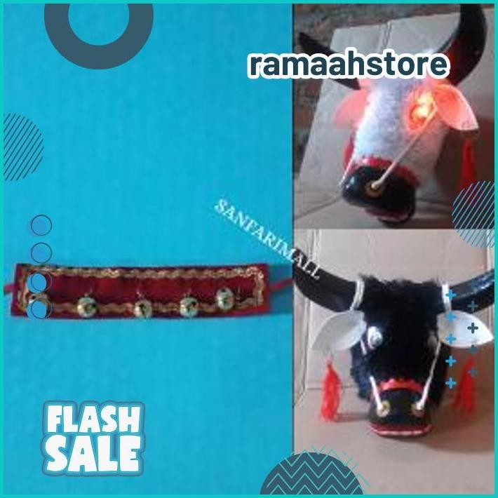 Mainan Anak Bantengan Mata Menyala  | Jaranan | Kuda kepang | Kuda Lumping | Topeng Banteng Kayu COD