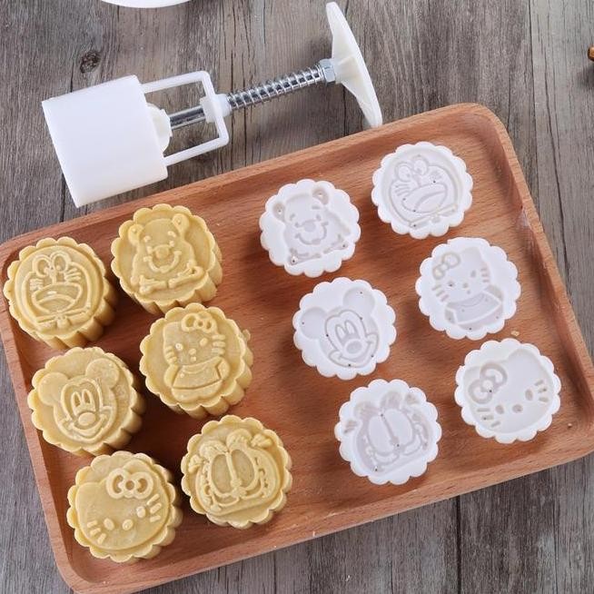 CETAKAN NASTAR 30GRAM CETAKAN NANAS 50GRAM PLUNGER PRESS MOONCAKE STAMP KUE BULAN CETAKAN VARIASI TE
