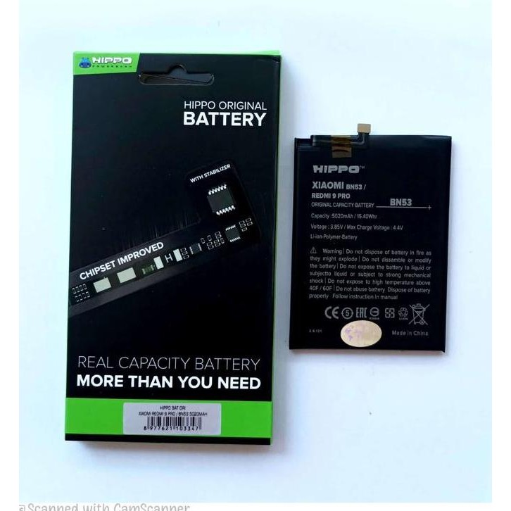 Baterai Xiaomi Redmi 9 Pro Bn53 5020 Mah Garansi Resmi