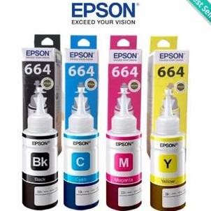DF348>> 1set tinta epson 664 original dealer resmi