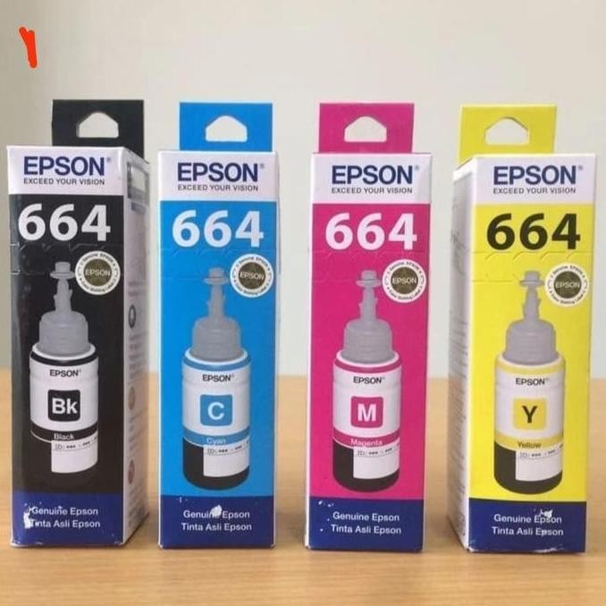DY103 >> Paket 1 Satu Set Tinta Botol epson 664 T664 Epson L120 L360 L110 100%