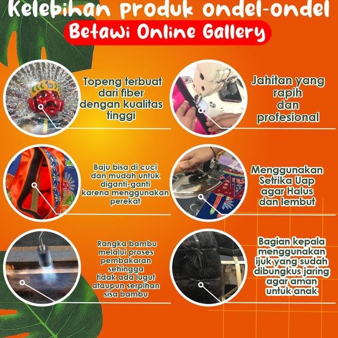 Ondel - Ondel 85cm Masuk Anak 2-3 Tahun / Ondel ondel bisa masuk anak anak / ondel ondel