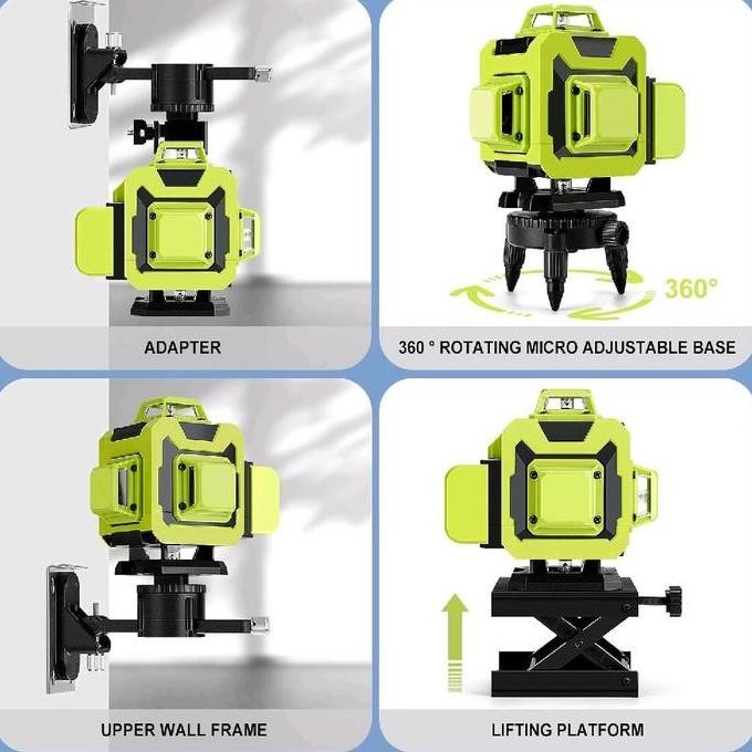 Laser Level 4D 16 Line Laser Siku Bangunan - Llx-360
