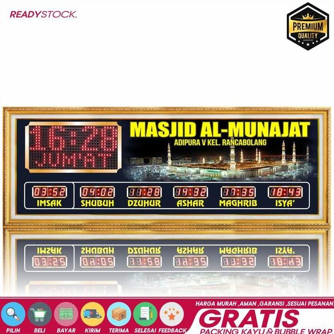 jam digital masjid waktu adzan
