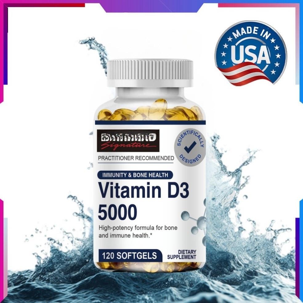 KIRKLAND Vitamin D3 5000 - for Immune Support, Bone Health & Heart Health - High Potency Vitamin D C