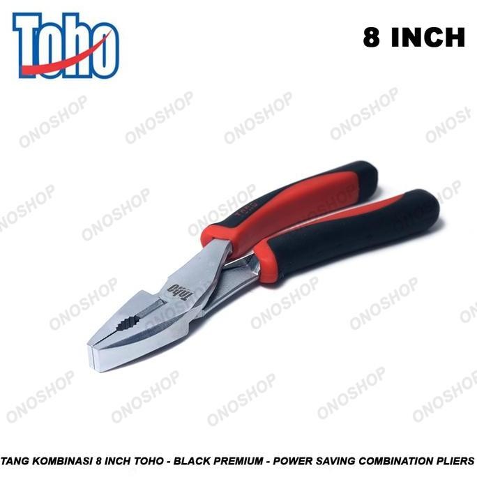 Tang Kombinasi 8 Inch Toho - Black Premium - Power Saving Combination Pliers