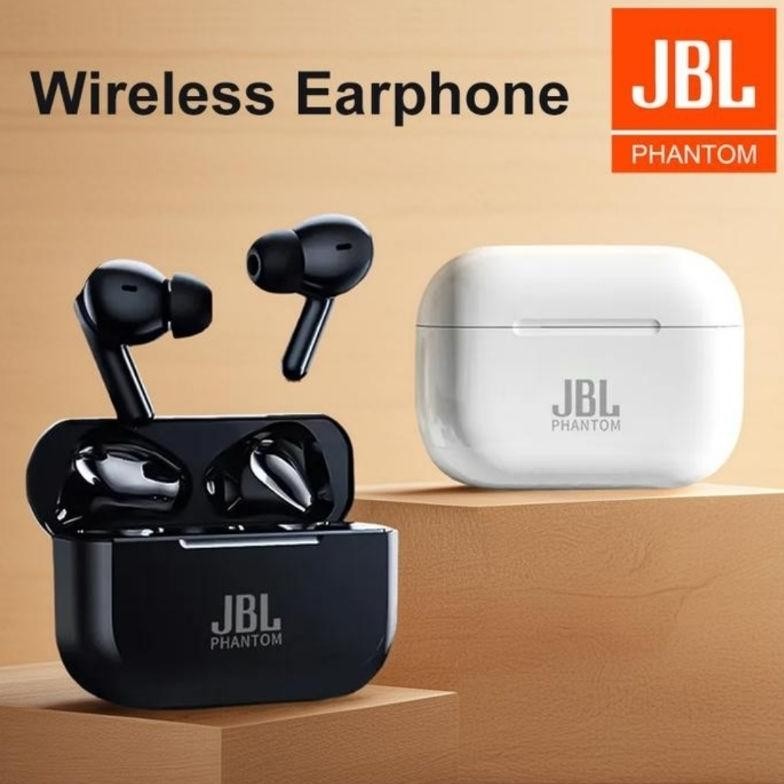 (Terbaru) Earbud TWS JBL PHANTOM Reduce Noice Mega Bazz Reverb (Terlaris)