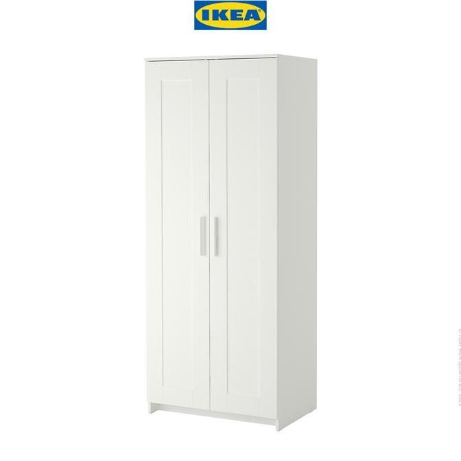 Promo IKEA BRIMNES Lemari Pakaian 2 Pintu Minimalis 78x190 cm Furniture COD