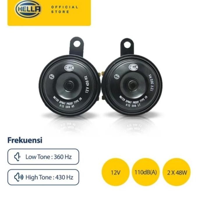Klakson Hella Disc Classic 12V Original Hella Klakson Motor Mobil