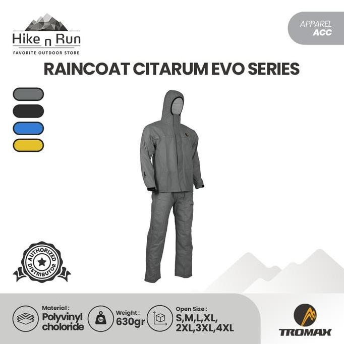 Jas Hujan Tromax Waterproof Raincoat Citarum Evo Series
