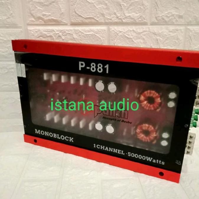 Power Monoblock The Punch P-881 Class Ab High Power Amplifier The Punch P-881 Tenaga Badak 50000Watt