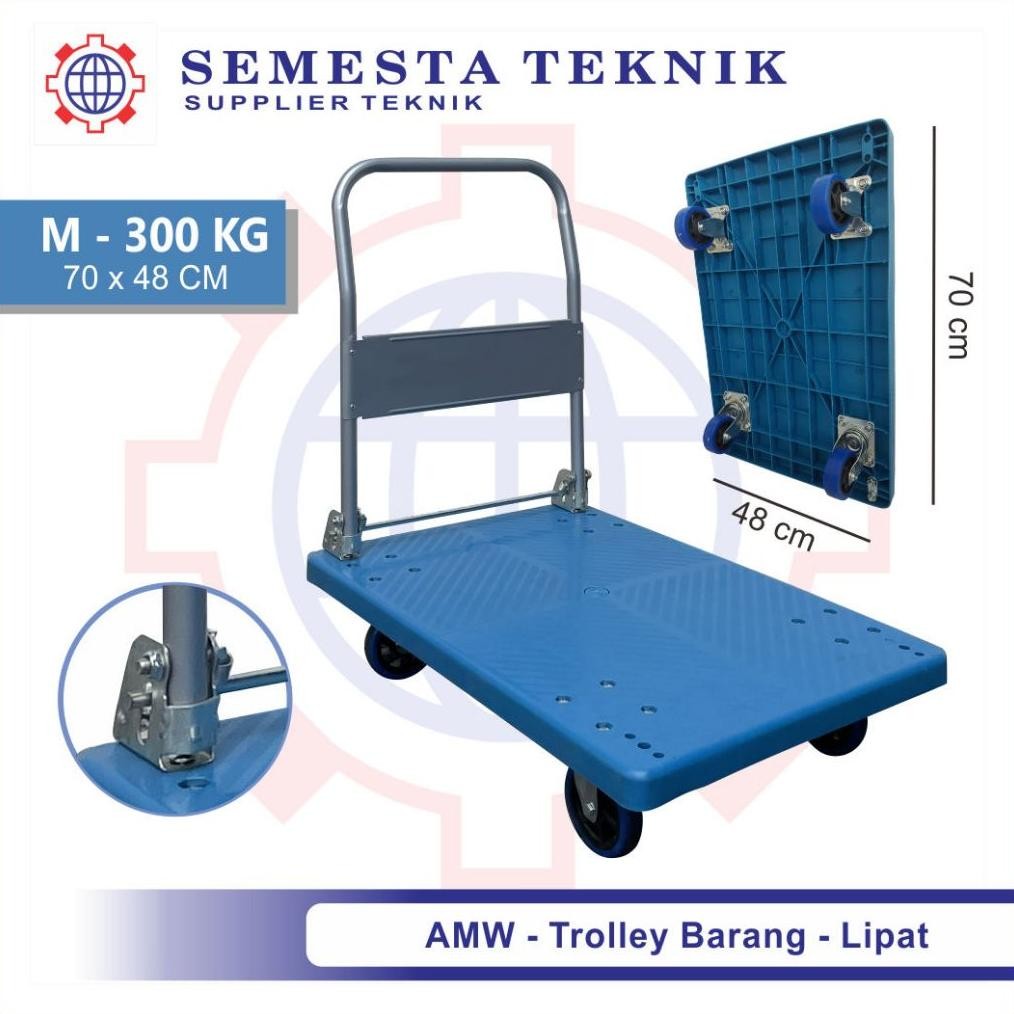 PROMO Trolley Troli Lipat Bahan Tebal Plastik PP - Trolley angkut galon trolley gudang toko sembako 