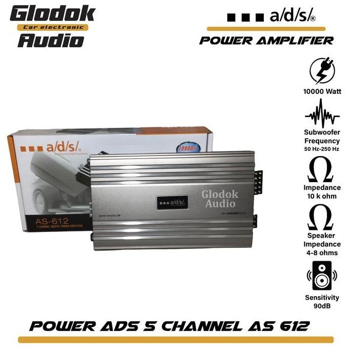 Ads Power Amplifier Mobil 612 Amplifier 5 Chanel Mosfet