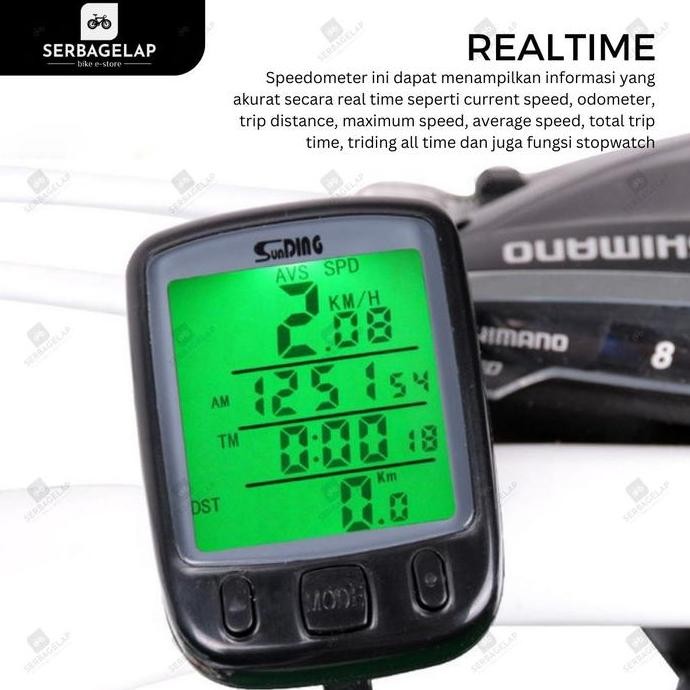 Speedometer Odometer Kilometer Sepeda Mtb Seli Sunding