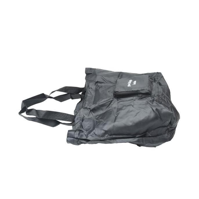 Ataru Tas Belanja Lipat Dengan Zipper - Hitam