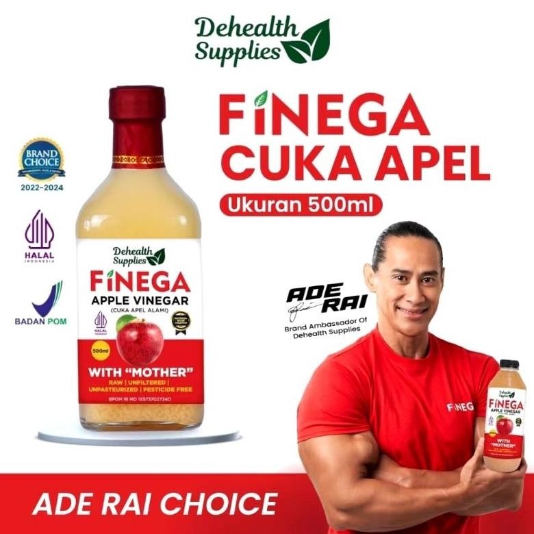 Limited - DEHEALTH SUPPLIES FINEGA VINEGA APEL 500ml /FINEGA CUKA LEMON 500ml/kemasan botol plastik 