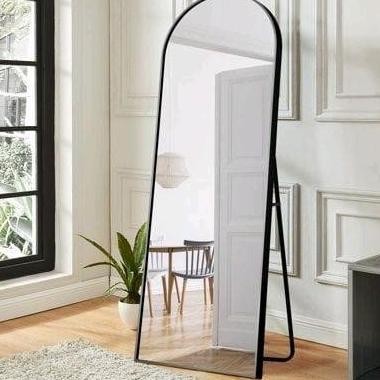 KACA CERMIN STANDING MIRROR OVAL FULL BODY UKRAN 153CM X 61CM Kaca