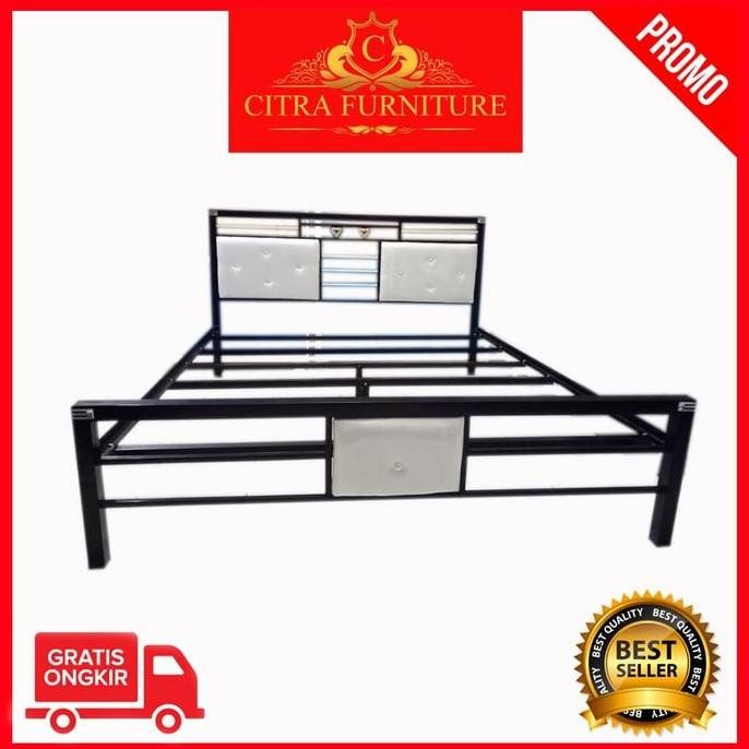 Ranjang besi minimalis 200x200