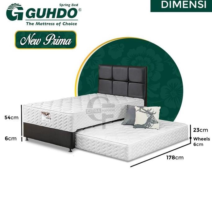 springbed 2in1 guhdo new prima full set - 100x200
