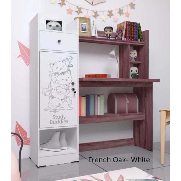 Meja belajar lemari pakaian rak buku anak laki perempuan tk sd Bandung