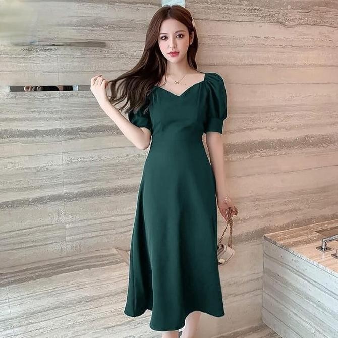 DRESS SABRINA SCUBA WANIYA SYAHIRA DRESS SABRINA FASHION DRESS