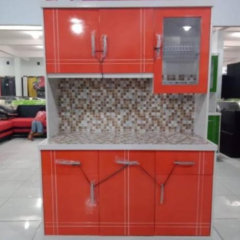 RAK RUANG MAKAN LEMARI SAYUR MODERN LEMARI PIRING MINIMALIS RAK PIRING KAYU 2 PINTU LEMARI PIRING KA