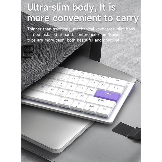 Ajazz X Nacodex NKL61 Wired Low Profile Mechanical Keyboard