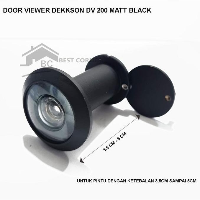 Door Viewer Dekkson / Pengintip Lubang Pintu / Door view DV 200 black
